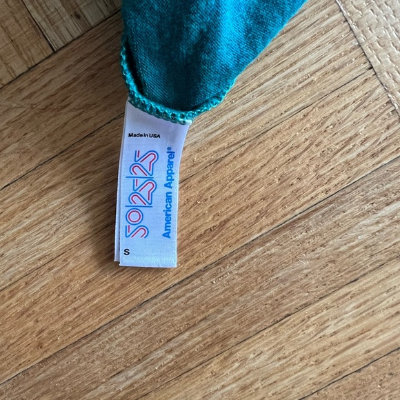 American Apparel All My Sistas Love Me Turquoise Tank Top - Picture 4 of 5